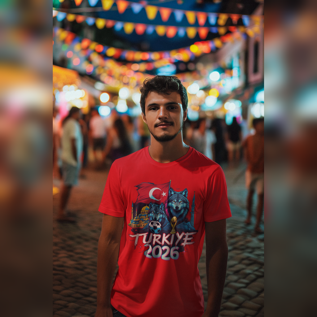 TURKIYE | TURKEY 2026 FIFA World Cup T-Shirt | Turkish Football Fan Gift | Soccer Tee | Unisex
