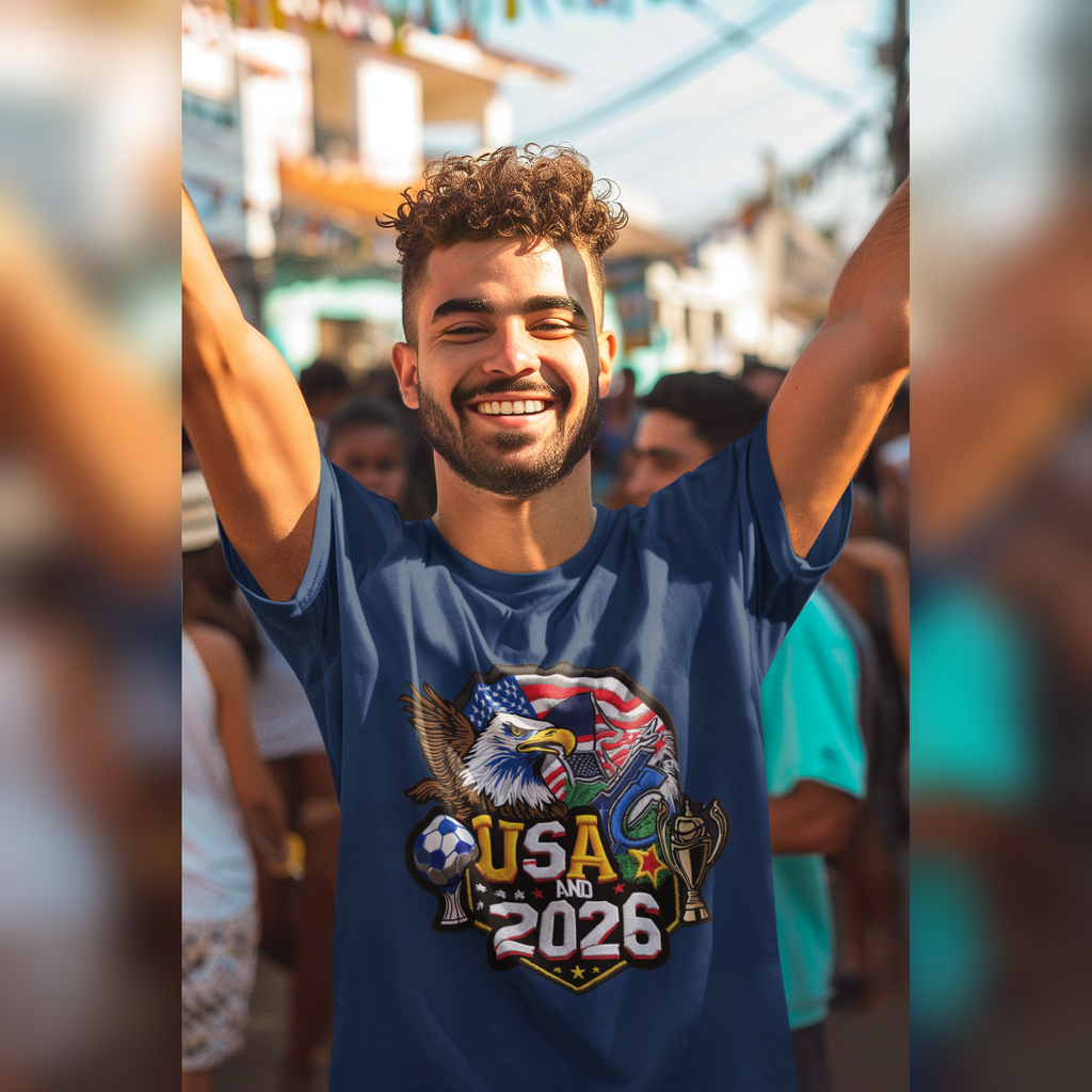 USA 2026 FIFA World Cup T-Shirt | American Soccer Fan Gift | Football Tee | Unisex
