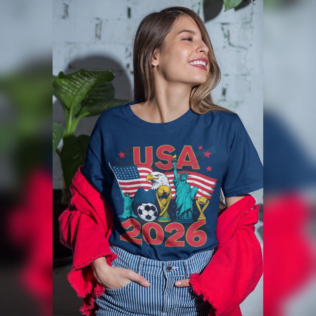 USA 2026 FIFA World Cup T-Shirt | American Soccer Fan Gift | Football Tee | Unisex