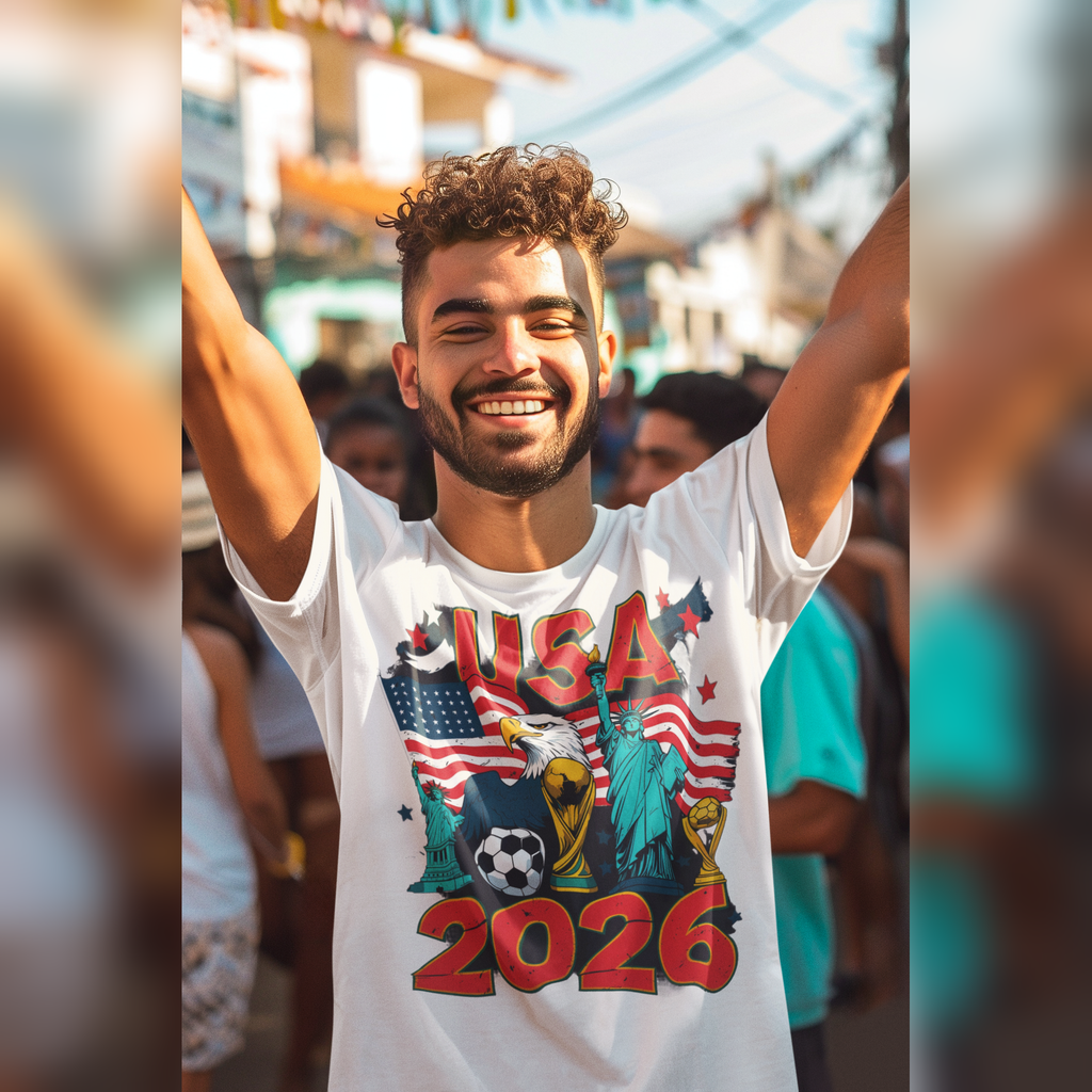 USA 2026 FIFA World Cup T-Shirt | American Soccer Fan Gift | Football Tee | Unisex