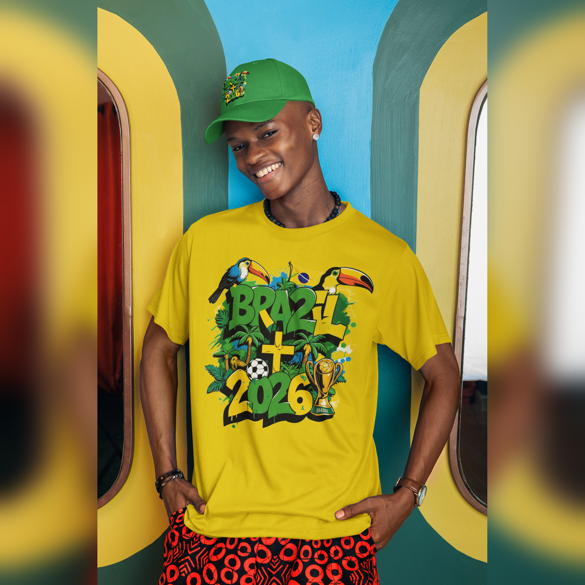 Brazil 2026 Soccer World Cup T-Shirt  Brazil 2026 FIFA World Cup T-Shirt | Brazil Soccer Fan Gift | Football Tee | Unisex
