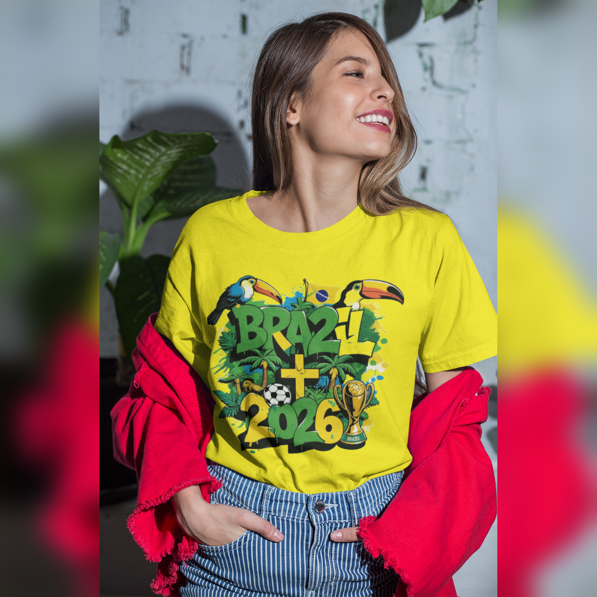 Brazil 2026 Soccer World Cup T-Shirt  Brazil 2026 FIFA World Cup T-Shirt | Brazil Soccer Fan Gift | Football Tee | Unisex