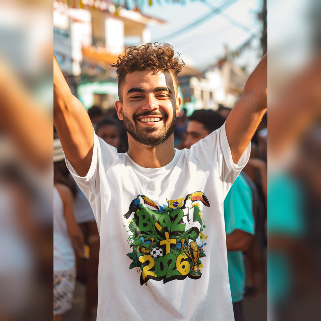 Brazil 2026 Soccer World Cup T-Shirt  Brazil 2026 FIFA World Cup T-Shirt | Brazil Soccer Fan Gift | Football Tee | Unisex