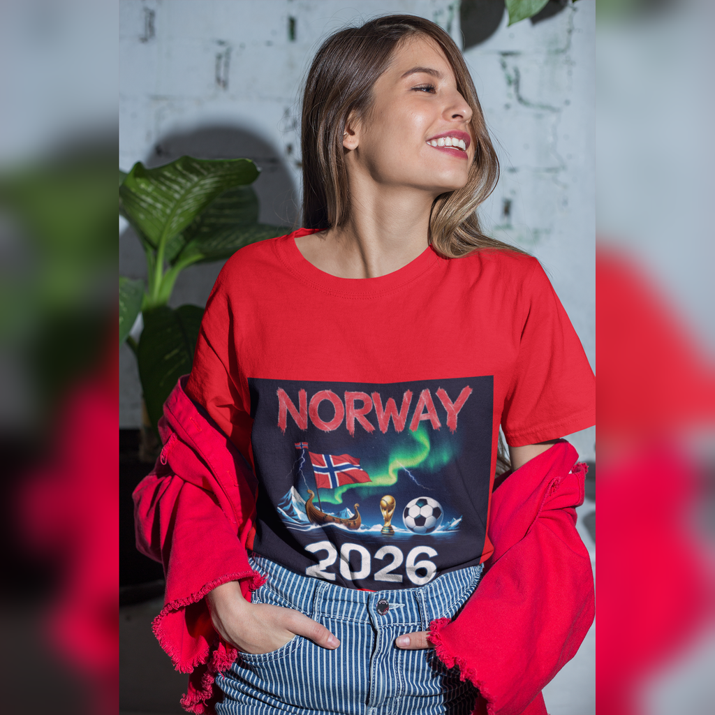 Norway 2026 FIFA World Cup T-Shirt | Norwegian Soccer Fan Gift | Football Tee | Unisex