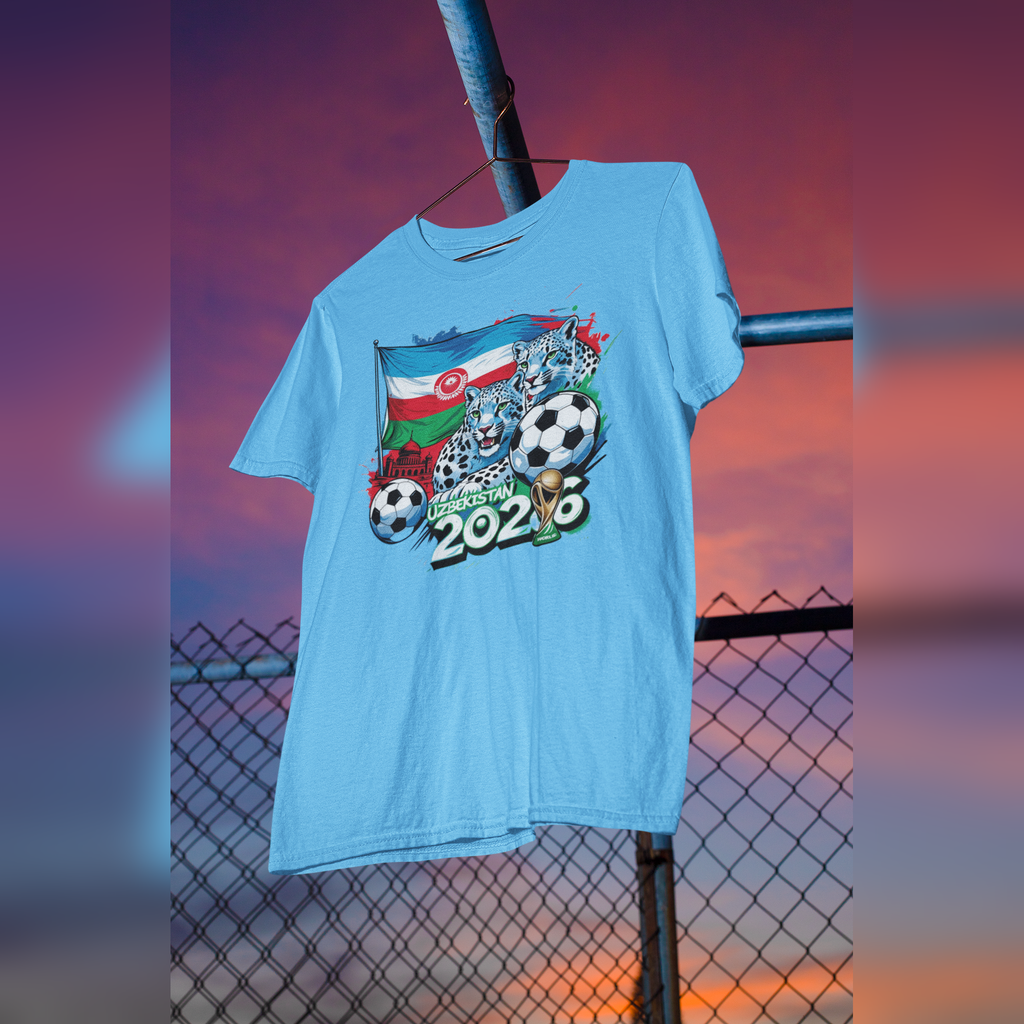 Uzbekistan 2026 FIFA World Cup T-Shirt | Uzbek Soccer Fan Gift | Football Tee | Unisex