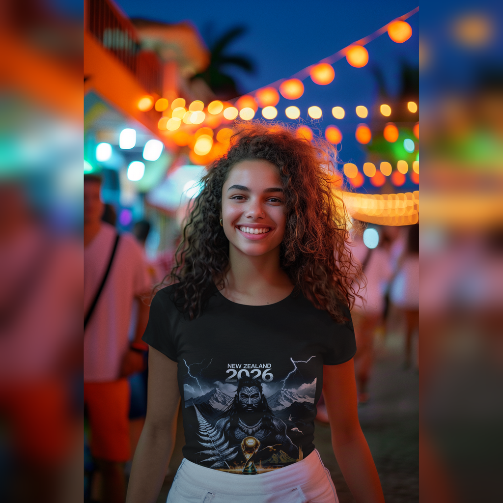 New Zealand 2026 FIFA World Cup T-Shirt | All Whites Fan Gift | Football Tee | Unisex