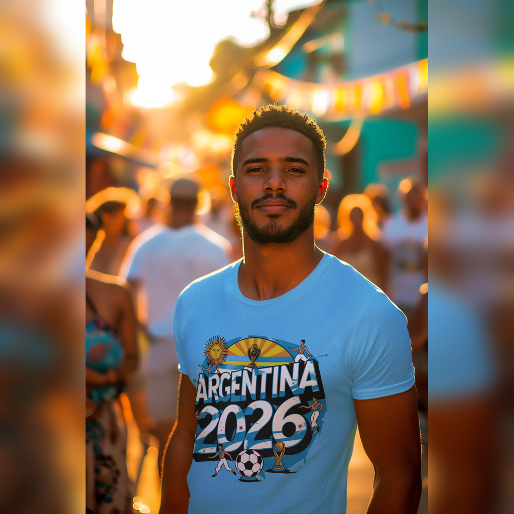 Argentina 2026 FIFA World Cup T-Shirt | Messi Fan Gift | Albiceleste Soccer Tee | Unisex