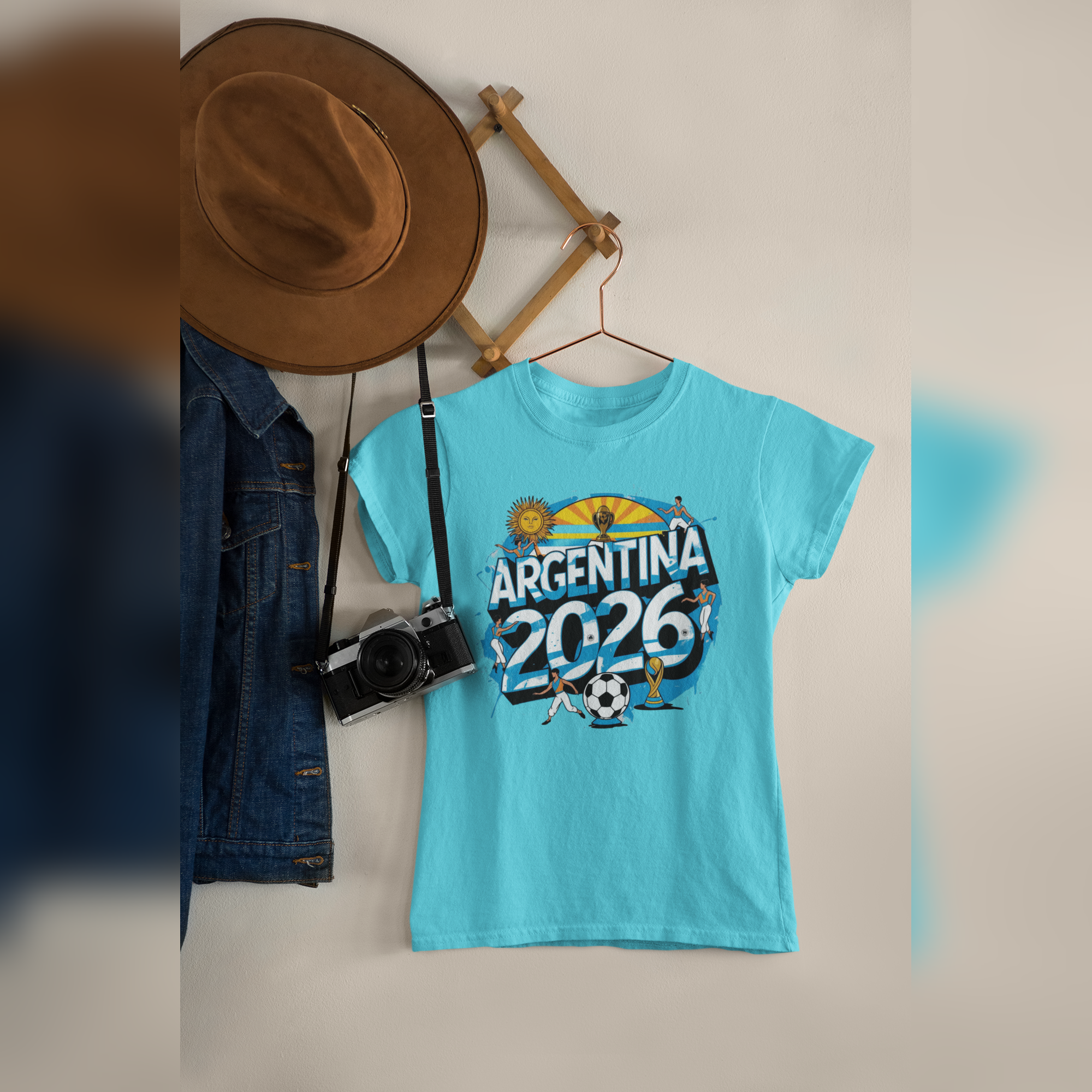 Argentina 2026 FIFA World Cup T-Shirt | Messi Fan Gift | Albiceleste Soccer Tee | Unisex