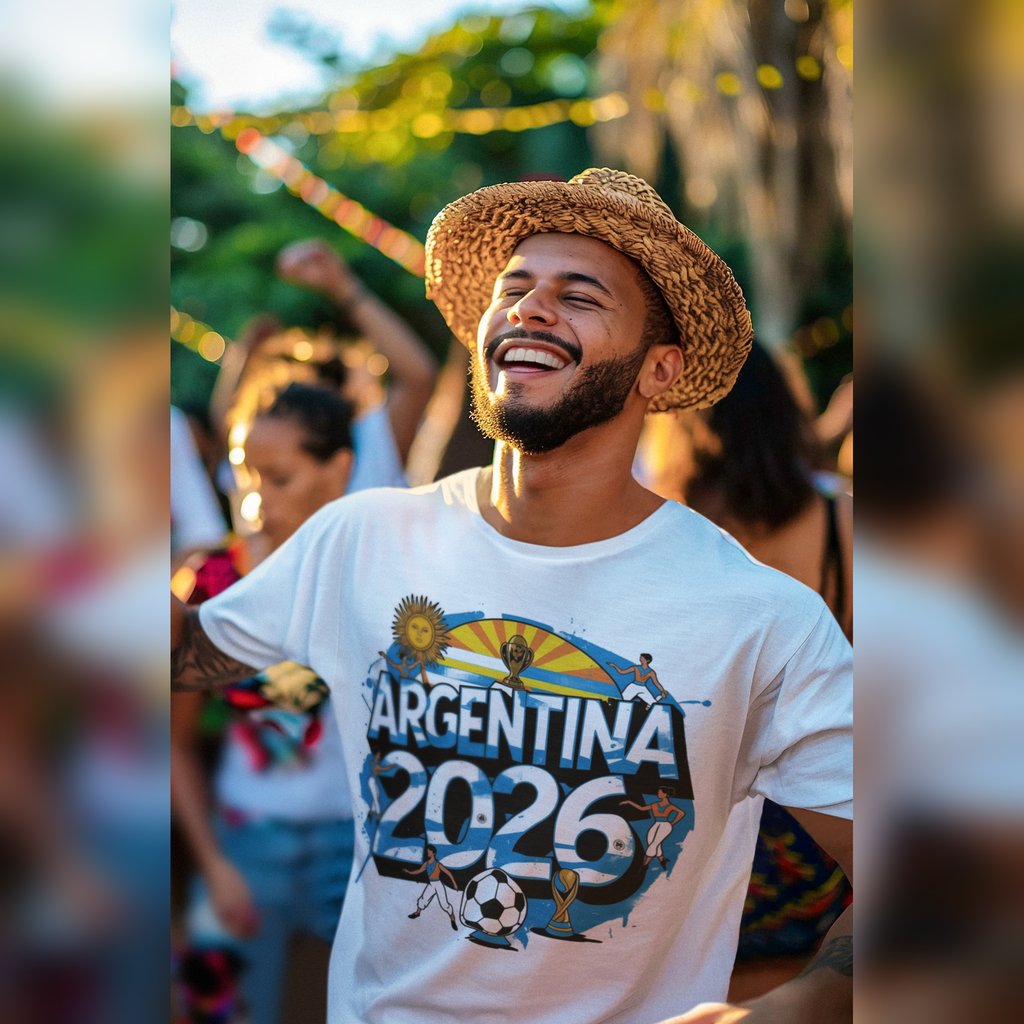 Argentina 2026 FIFA World Cup T-Shirt | Messi Fan Gift | Albiceleste Soccer Tee | Unisex