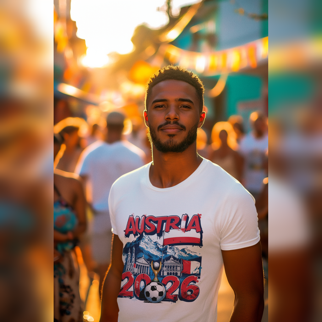 Austria 2026 FIFA World Cup T-Shirt | Das Team Fan Gift | Austrian Soccer Tee | Unisex