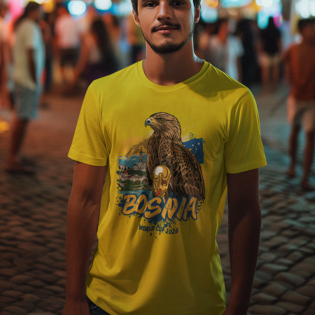 Bosnia 2026 FIFA World Cup T-Shirt | Zmajevi Soccer Fan Gift | Bosnia and Herzegovina Football Tee | Unisex Graphic Tee
