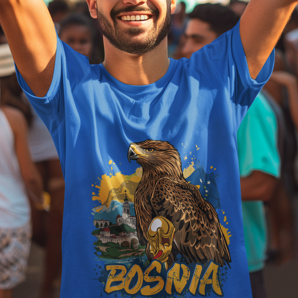 Bosnia 2026 FIFA World Cup T-Shirt | Zmajevi Soccer Fan Gift | Bosnia and Herzegovina Football Tee | Unisex Graphic Tee