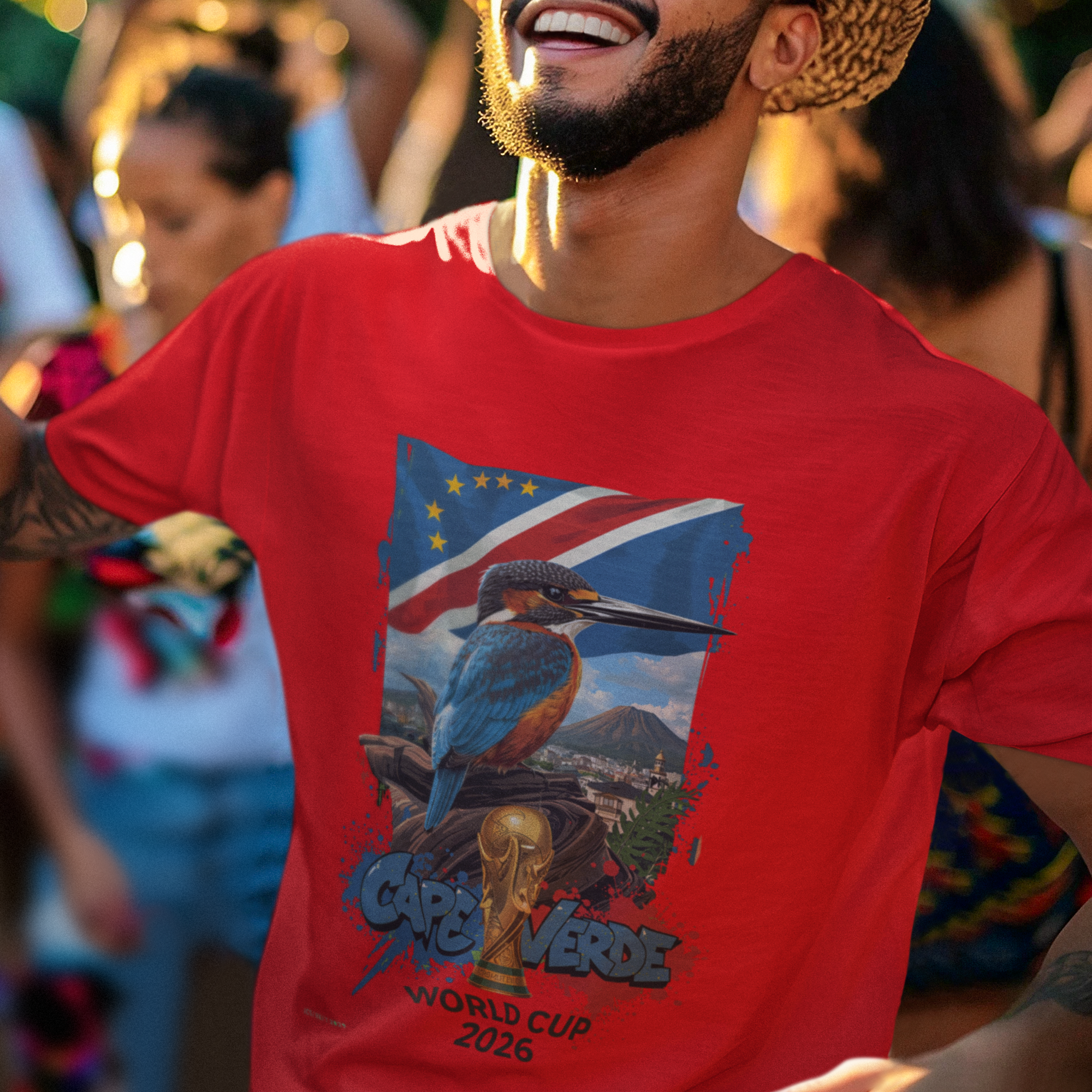 Cape Verde 2026 World Cup T-Shirt | Blue Sharks Soccer Fan Gift | Cabo Verde Football Tee | Unisex Graphic Tee