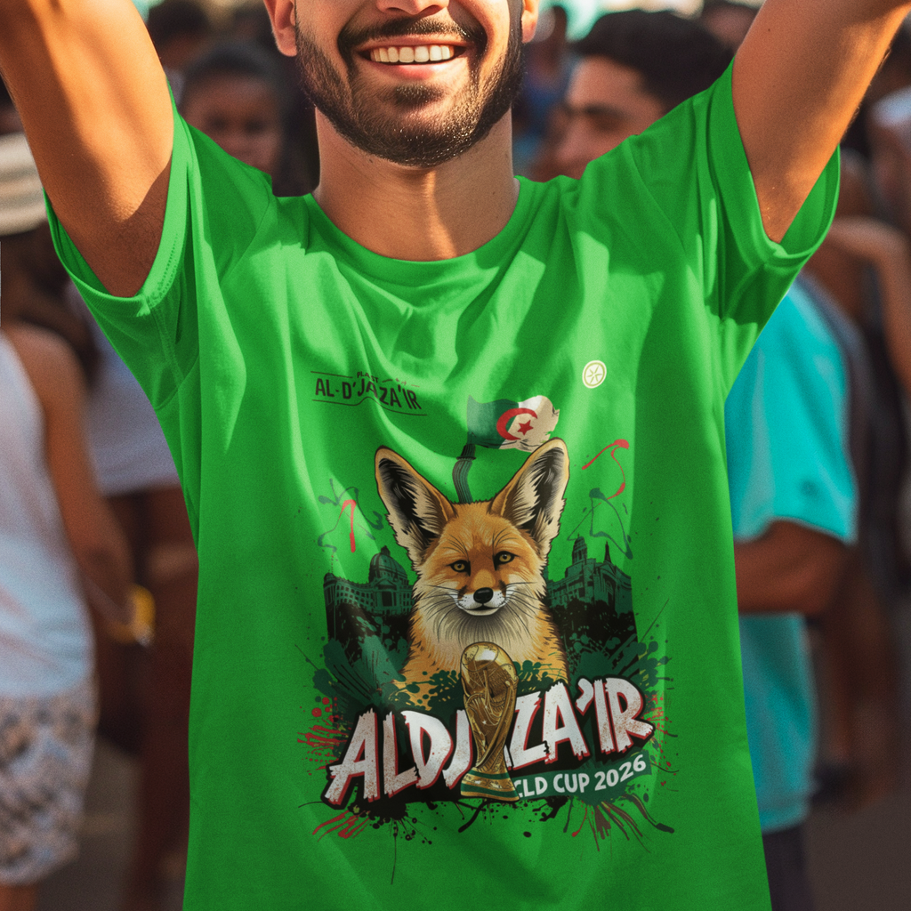 Algeria 2026 FIFA World Cup T-Shirt | Les Fennecs Soccer Fan Gift | Algérie Football Tee | Unisex Graphic Tee