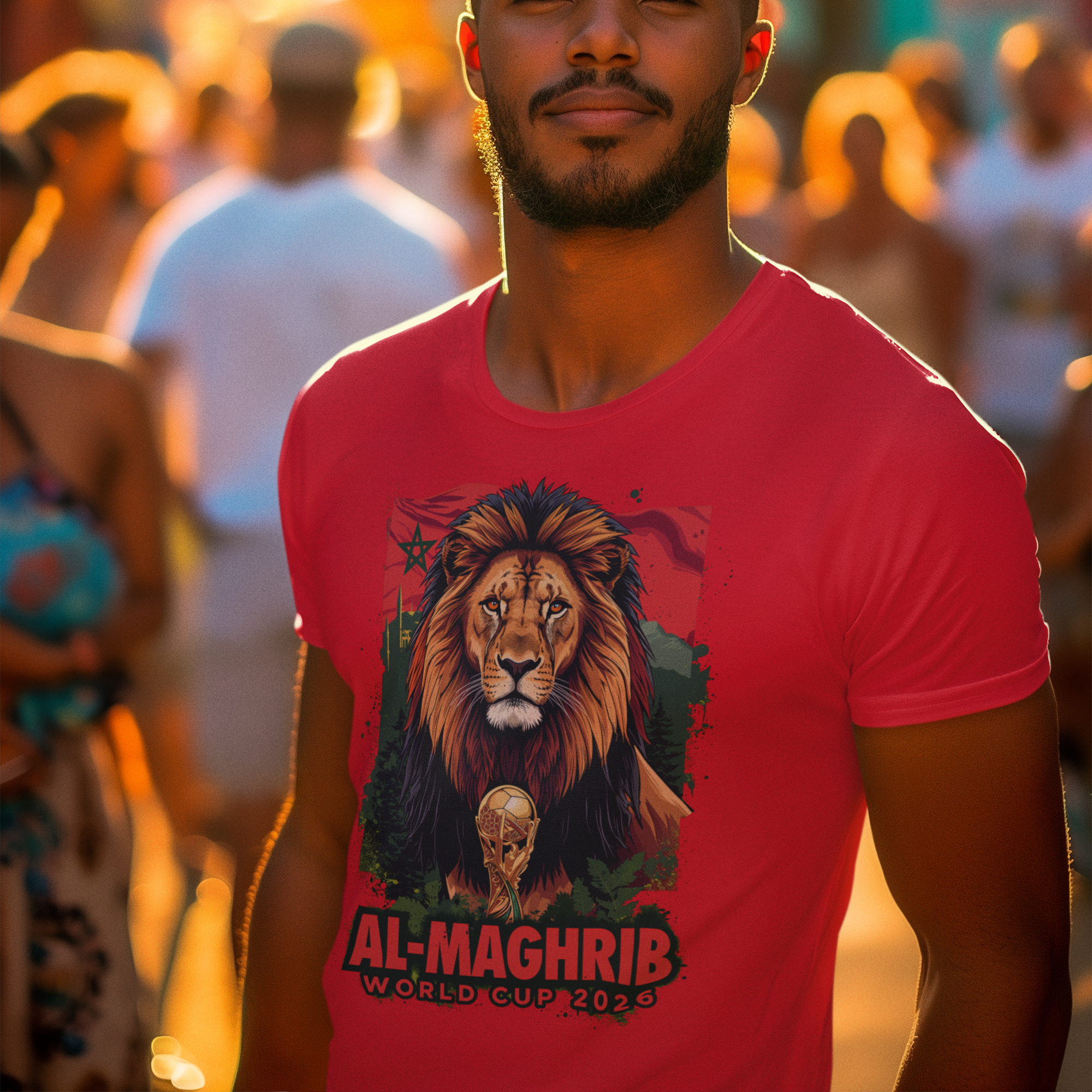 Morocco 2026 FIFA World Cup T-Shirt | Atlas Lions Soccer Fan Gift | Maroc Football Tee | Unisex Graphic Tee