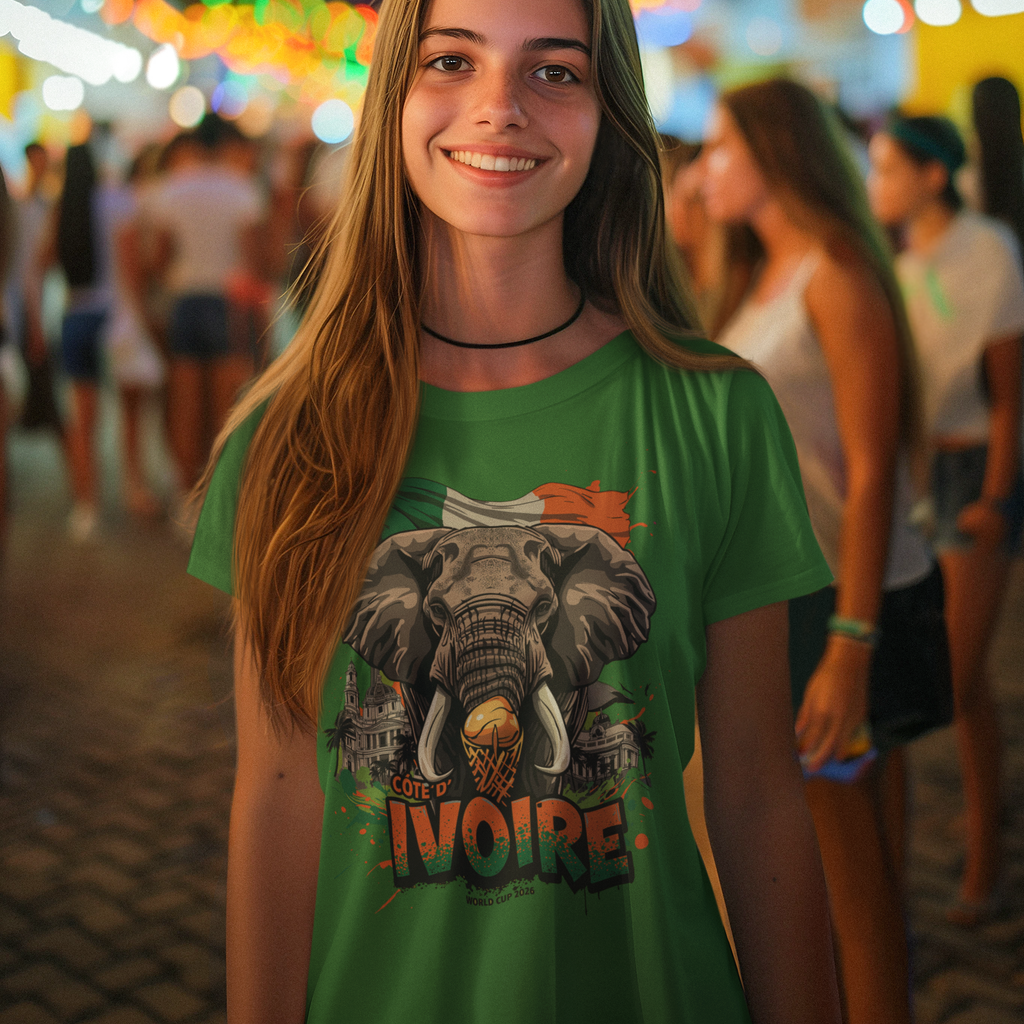 Ivory Coast 2026 World Cup T-Shirt | Les Éléphants Fan Gift | Côte d'Ivoire Football Tee | Unisex Graphic Tee