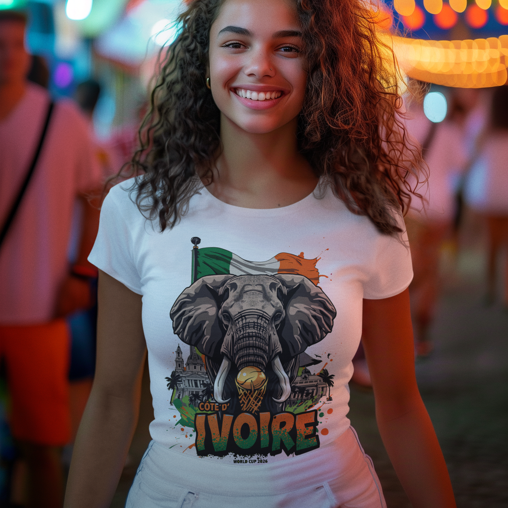 Ivory Coast 2026 World Cup T-Shirt | Les Éléphants Fan Gift | Côte d'Ivoire Football Tee | Unisex Graphic Tee