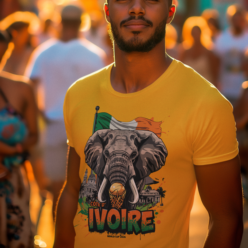 Ivory Coast 2026 World Cup T-Shirt | Les Éléphants Fan Gift | Côte d'Ivoire Football Tee | Unisex Graphic Tee