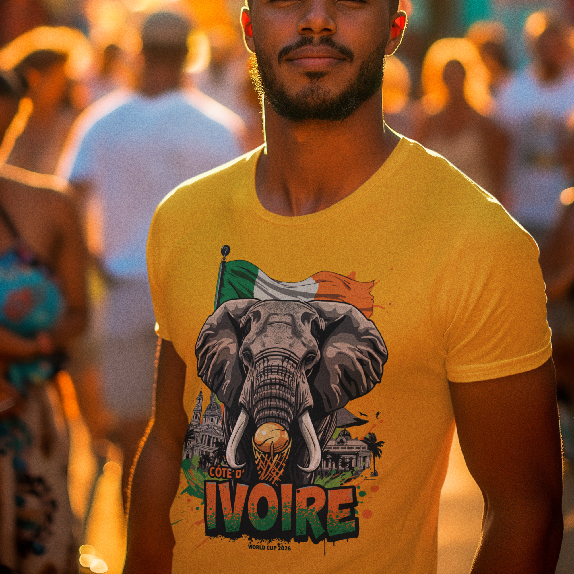 Ivory Coast 2026 World Cup T-Shirt | Les Éléphants Fan Gift | Côte d'Ivoire Football Tee | Unisex Graphic Tee