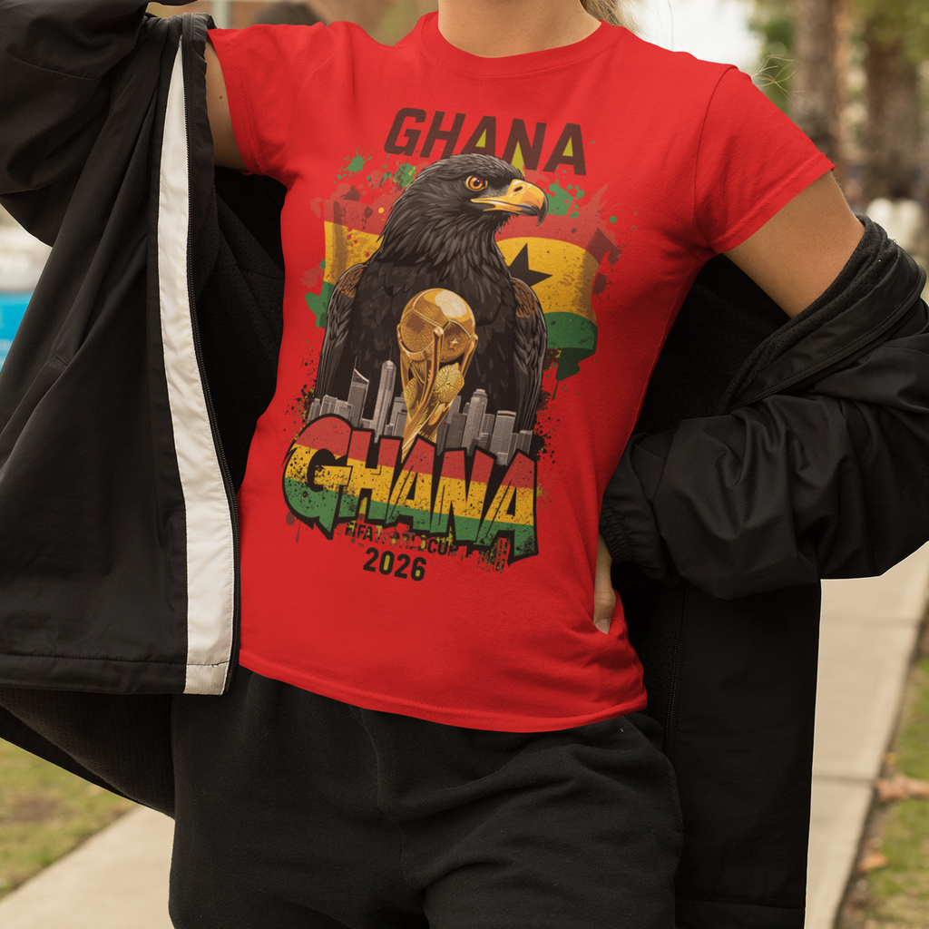 Ghana 2026 FIFA World Cup T-Shirt | Black Stars Soccer Fan Gift | Ghana Football Tee | Unisex Graphic Tee