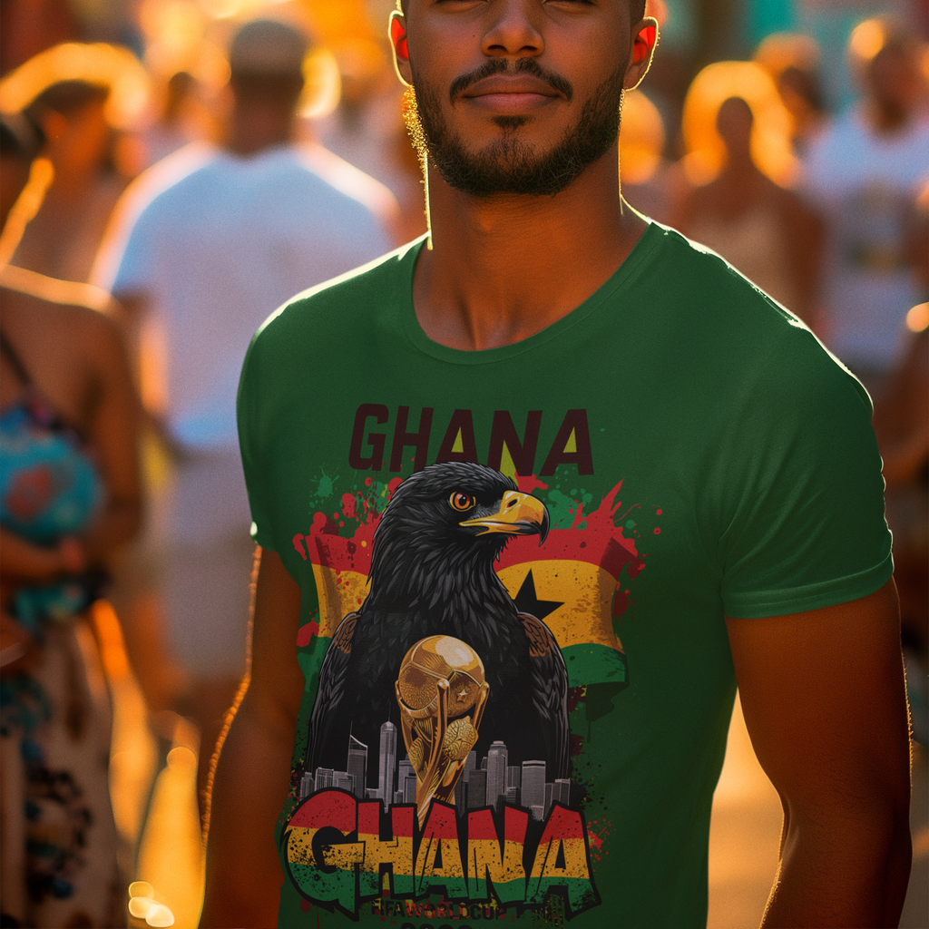 Ghana 2026 FIFA World Cup T-Shirt | Black Stars Soccer Fan Gift | Ghana Football Tee | Unisex Graphic Tee