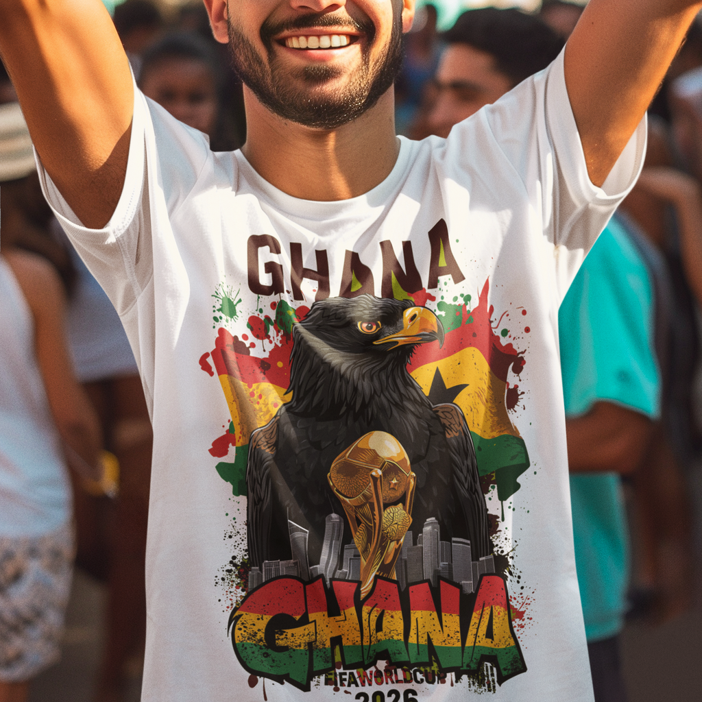 Ghana 2026 FIFA World Cup T-Shirt | Black Stars Soccer Fan Gift | Ghana Football Tee | Unisex Graphic Tee