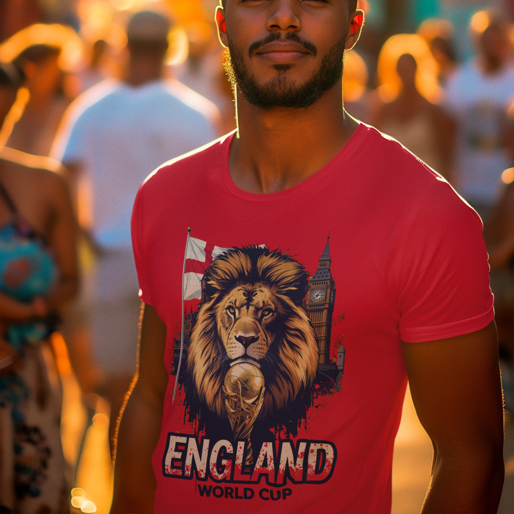 England 2026 FIFA World Cup T-Shirt | Three Lions Soccer Fan Gift | England Football Tee | Unisex Graphic Tee