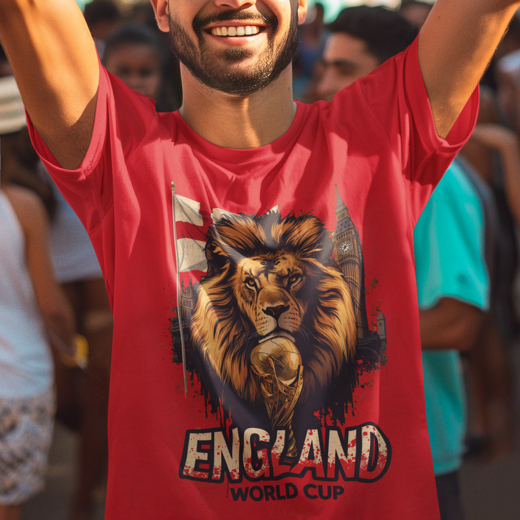 England 2026 FIFA World Cup T-Shirt | Three Lions Soccer Fan Gift | England Football Tee | Unisex Graphic Tee