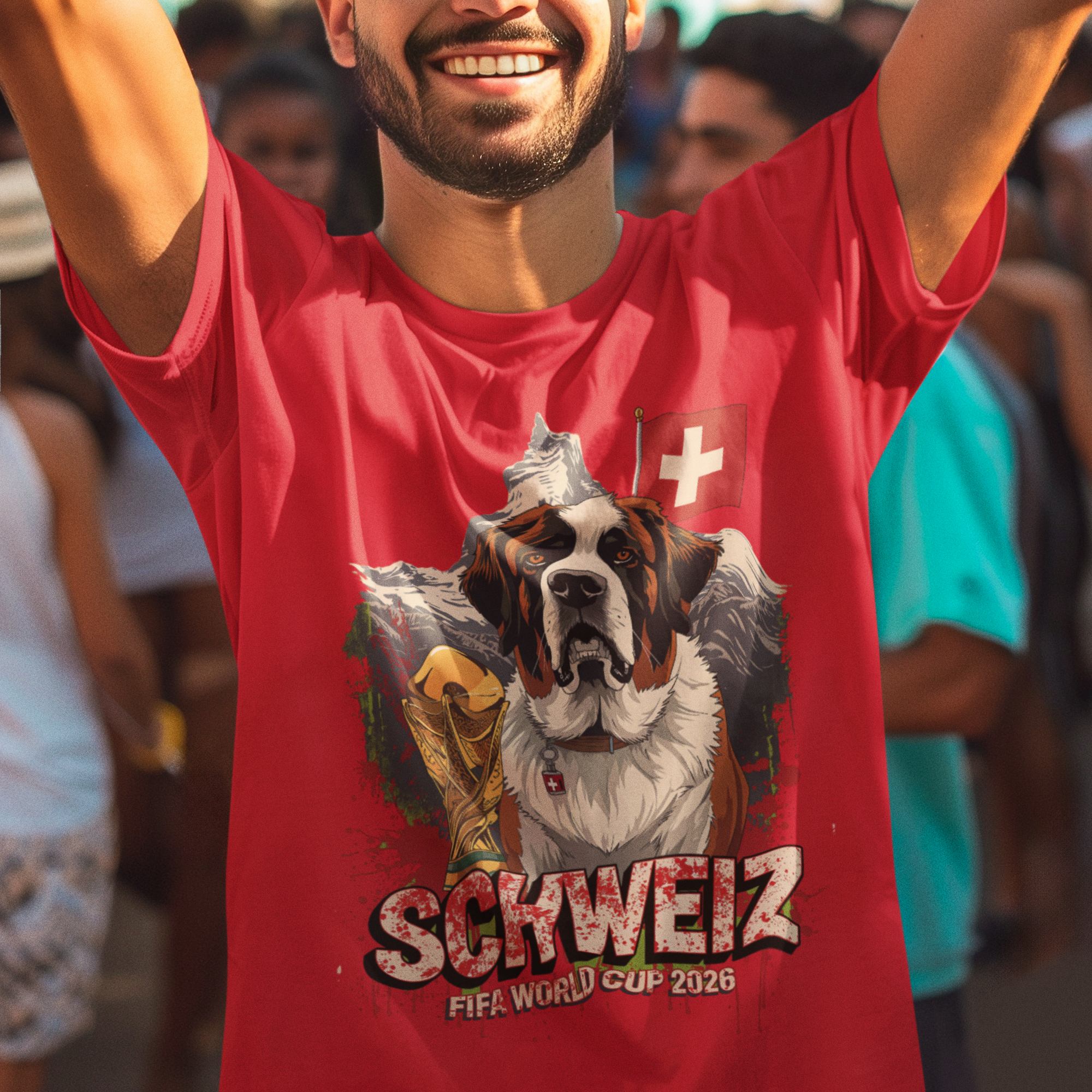 Switzerland 2026 World Cup T-Shirt | Rossocrociati Fan Gift | Suisse Football Tee | Unisex Graphic Tee