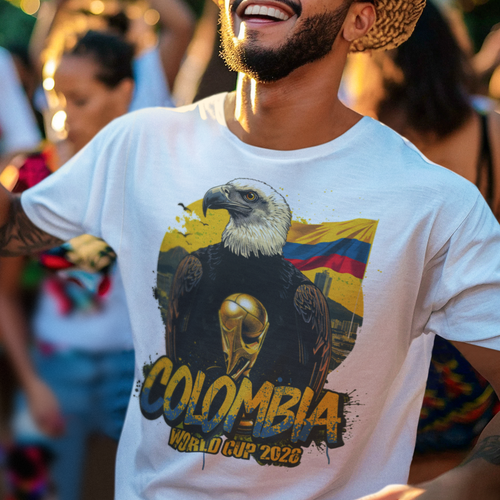 Colombia 2026 FIFA World Cup T-Shirt | Los Cafeteros Fan Gift | Colombia Football Tee | Unisex Graphic Tee
