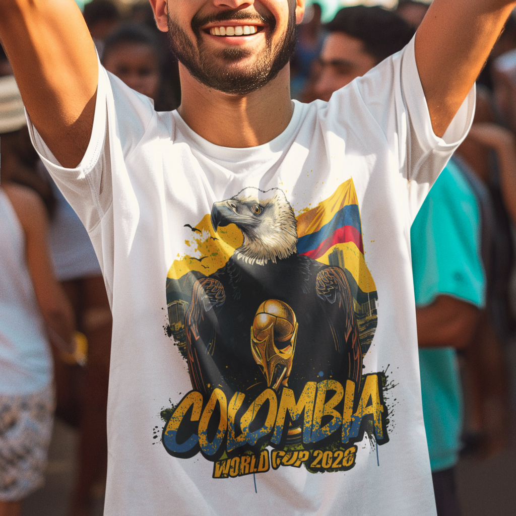 Colombia 2026 FIFA World Cup T-Shirt | Los Cafeteros Fan Gift | Colombia Football Tee | Unisex Graphic Tee