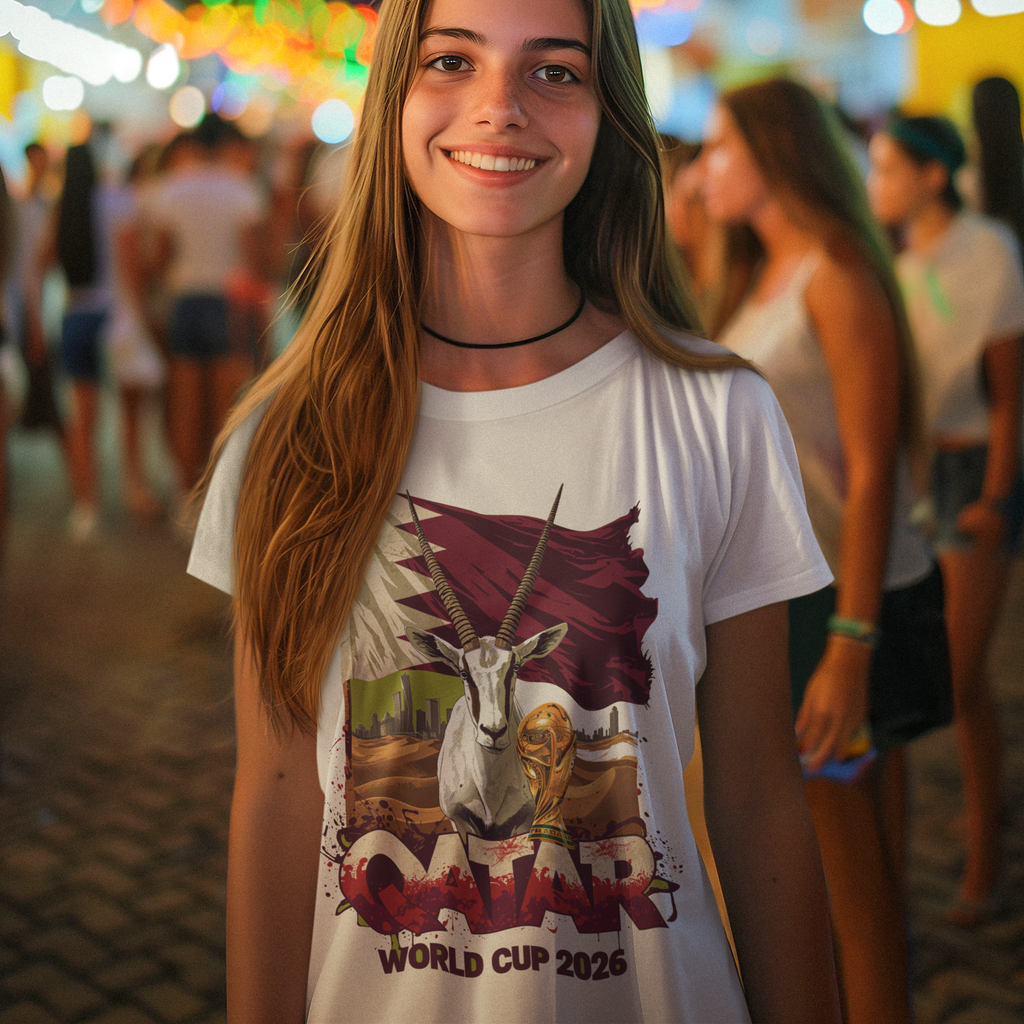 Qatar 2026 FIFA World Cup T-Shirt | The Annabi Soccer Fan Gift | Qatar Football Tee | Unisex Graphic Tee