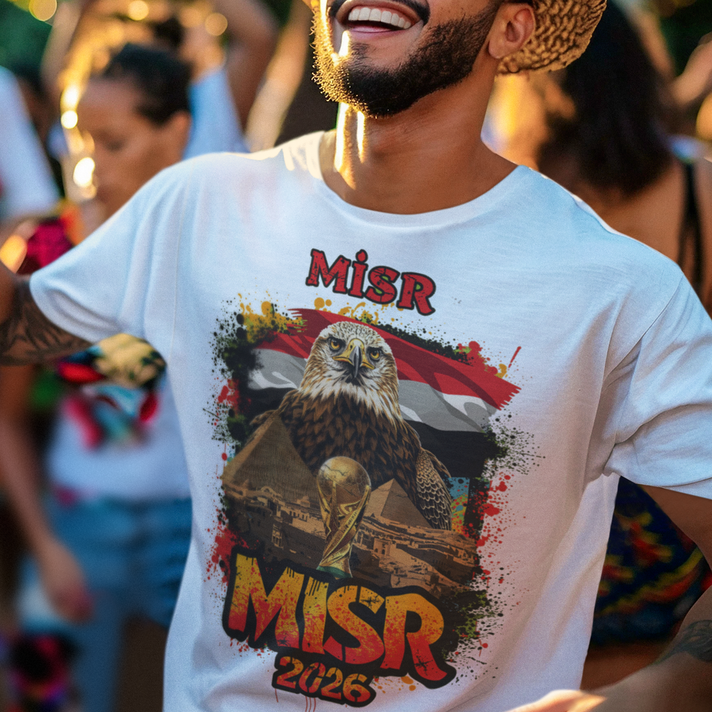 Egypt 2026 FIFA World Cup T-Shirt | The Pharaohs Soccer Fan Gift | Misr Football Tee | Unisex Graphic Tee