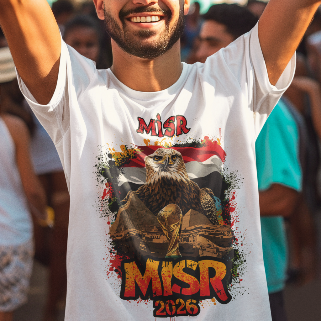 Egypt 2026 FIFA World Cup T-Shirt | The Pharaohs Soccer Fan Gift | Misr Football Tee | Unisex Graphic Tee