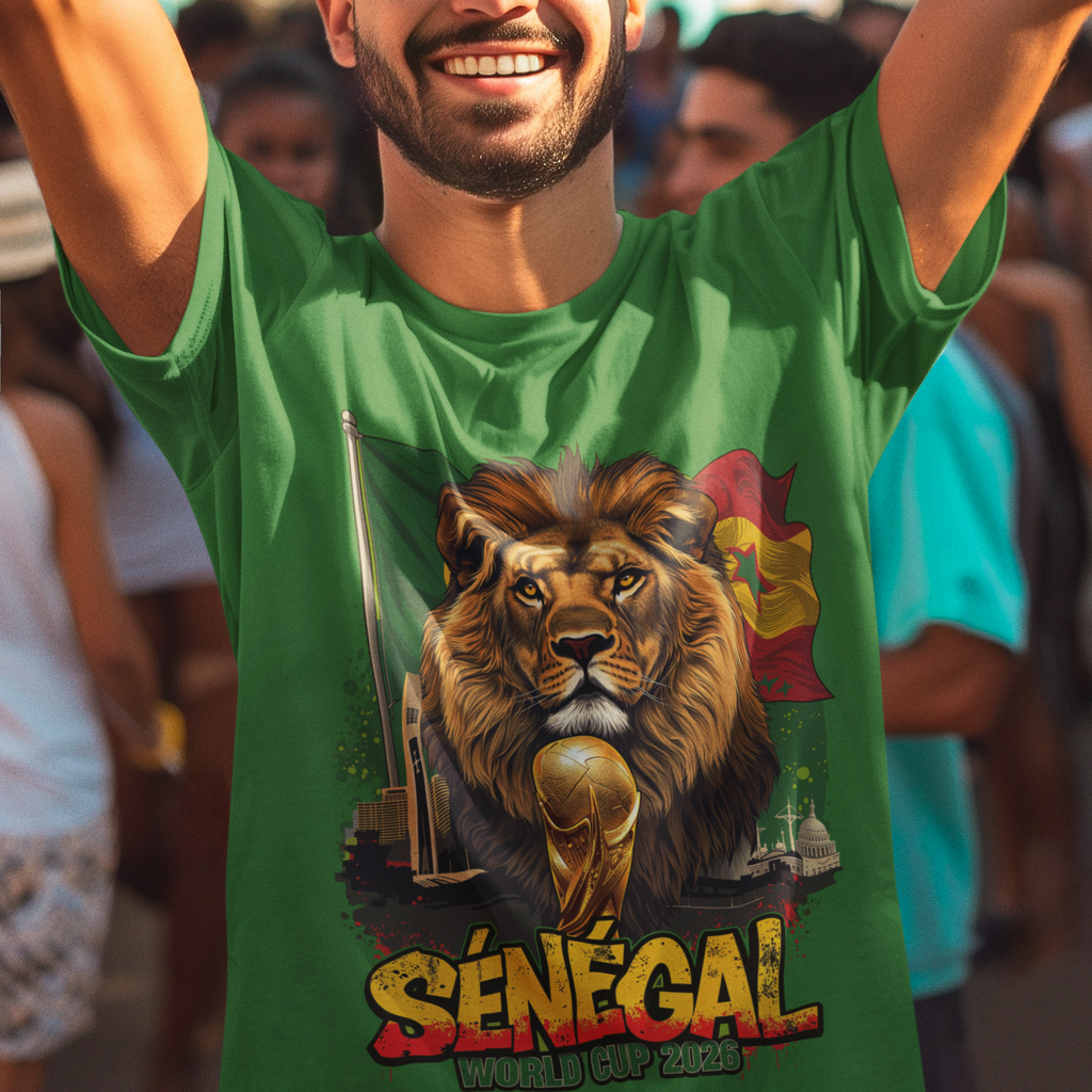 Senegal 2026 FIFA World Cup T-Shirt | Teranga Lions Fan Gift | Sénégal Football Tee | Unisex Graphic Tee