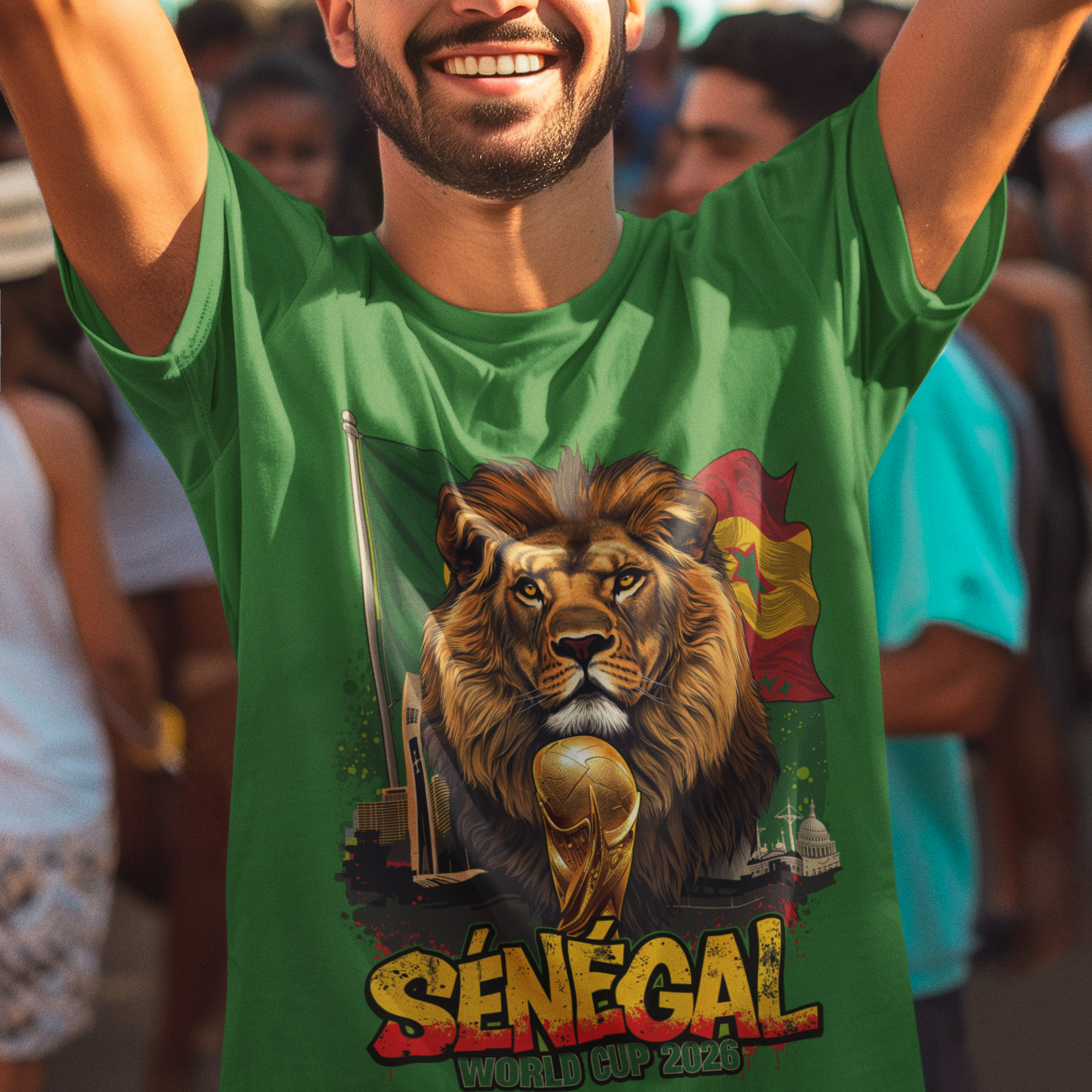 Senegal 2026 FIFA World Cup T-Shirt | Teranga Lions Fan Gift | Sénégal Football Tee | Unisex Graphic Tee