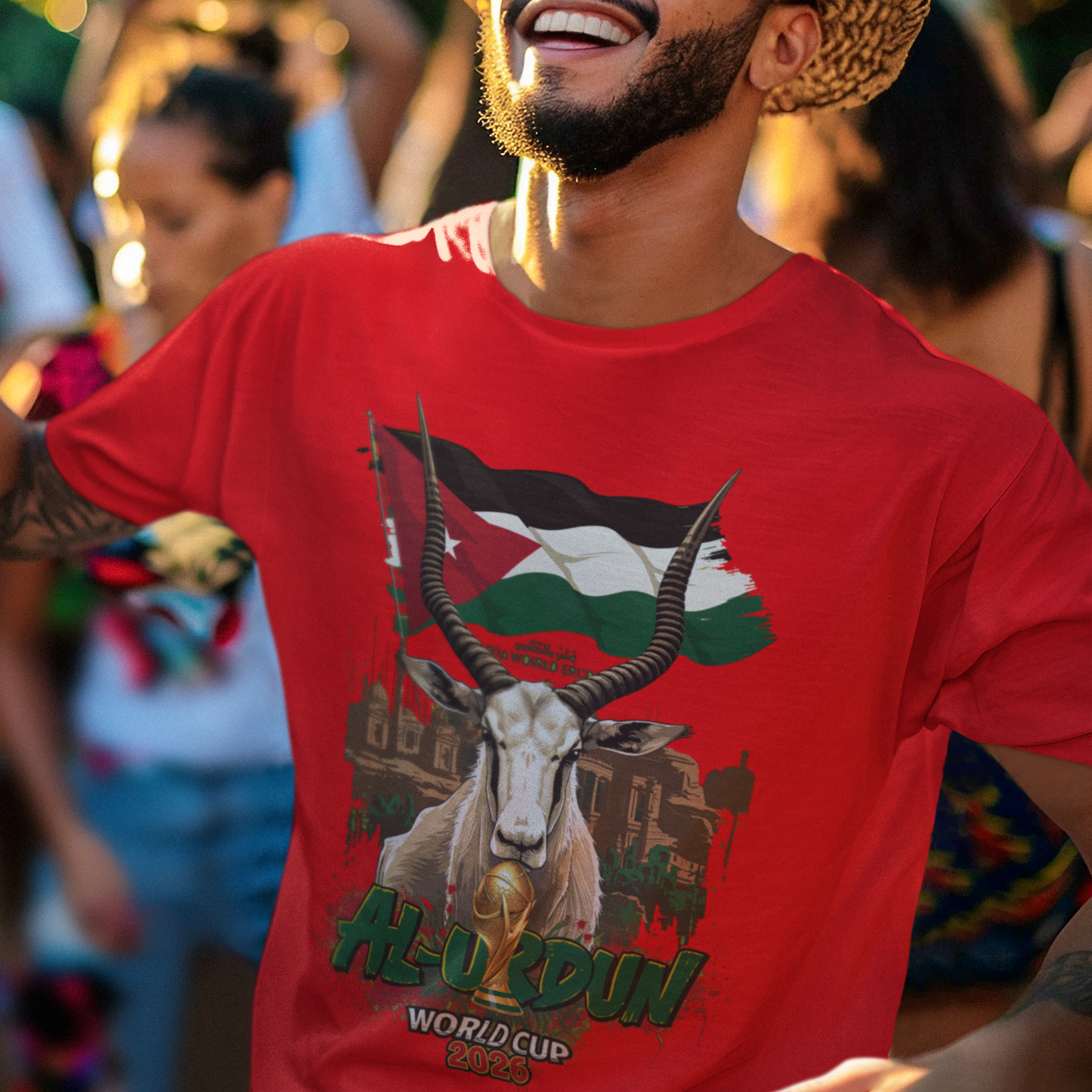 Jordan 2026 FIFA World Cup T-Shirt | The Chivalrous Fan Gift | Al-Nashama Football Tee | Unisex Graphic Tee