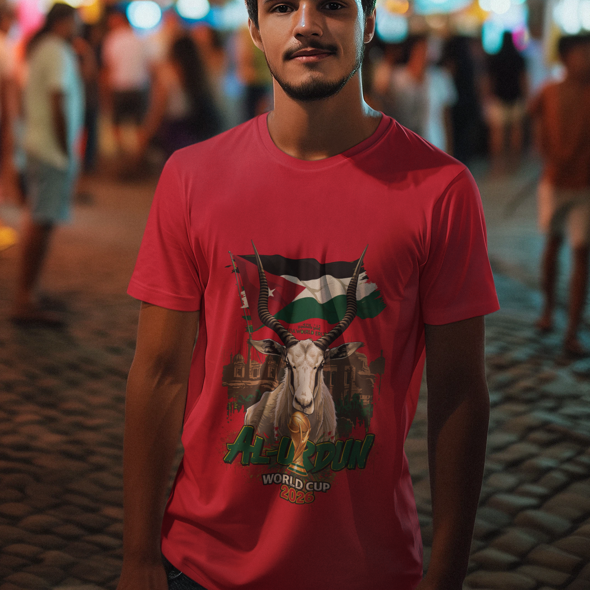 Jordan 2026 FIFA World Cup T-Shirt | The Chivalrous Fan Gift | Al-Nashama Football Tee | Unisex Graphic Tee