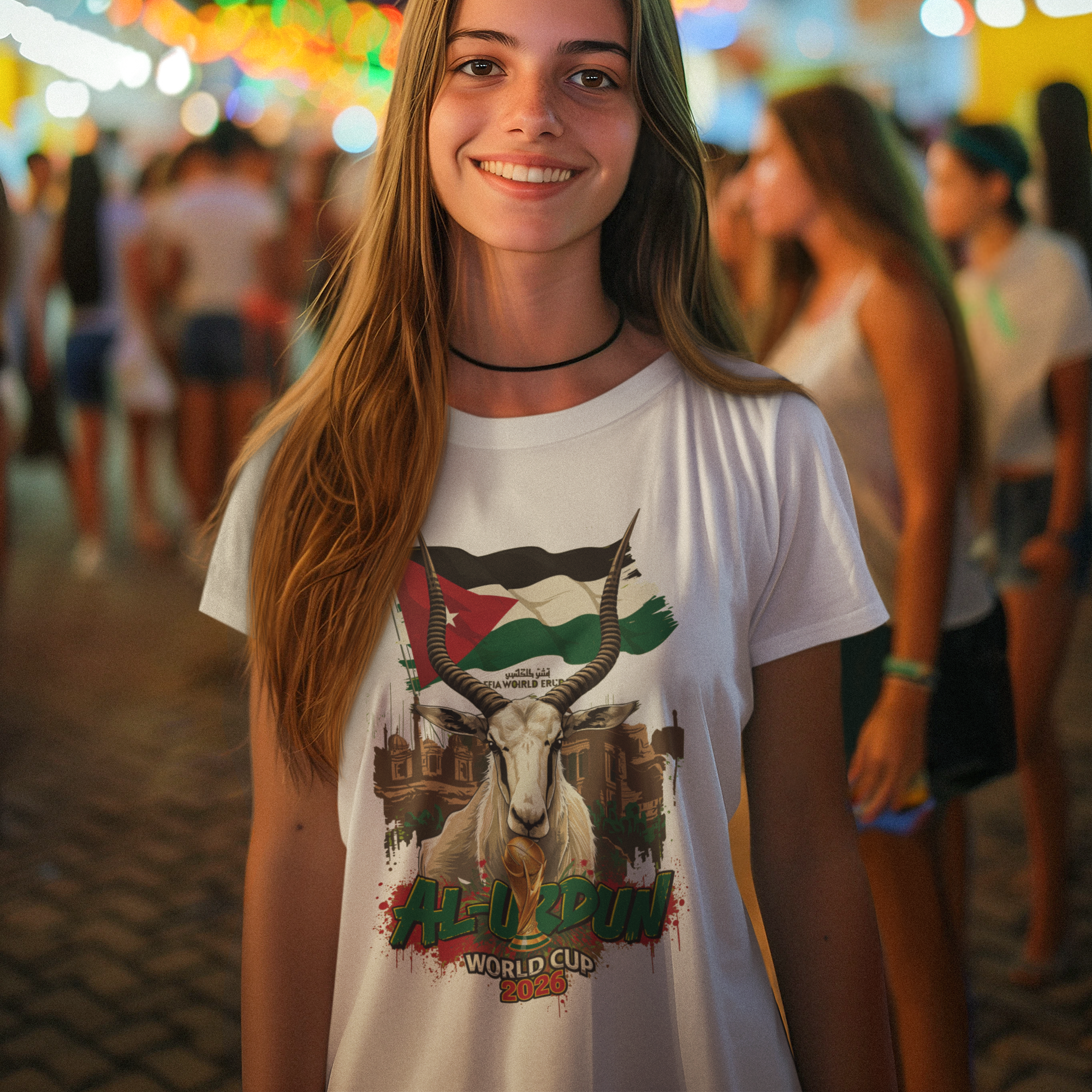 Jordan 2026 FIFA World Cup T-Shirt | The Chivalrous Fan Gift | Al-Nashama Football Tee | Unisex Graphic Tee