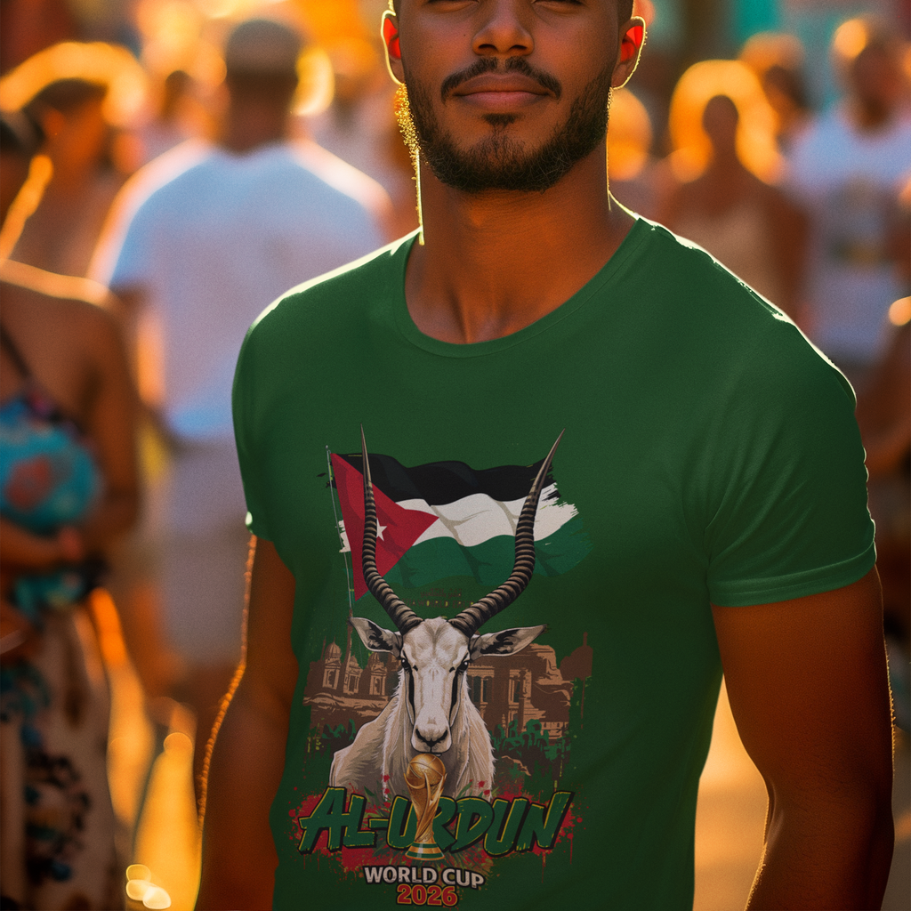 Jordan 2026 FIFA World Cup T-Shirt | The Chivalrous Fan Gift | Al-Nashama Football Tee | Unisex Graphic Tee