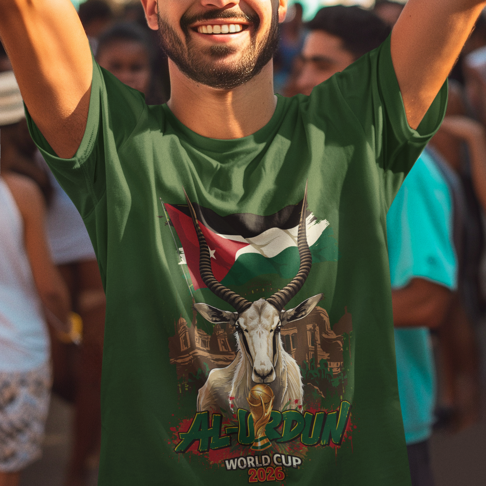 Jordan 2026 FIFA World Cup T-Shirt | The Chivalrous Fan Gift | Al-Nashama Football Tee | Unisex Graphic Tee