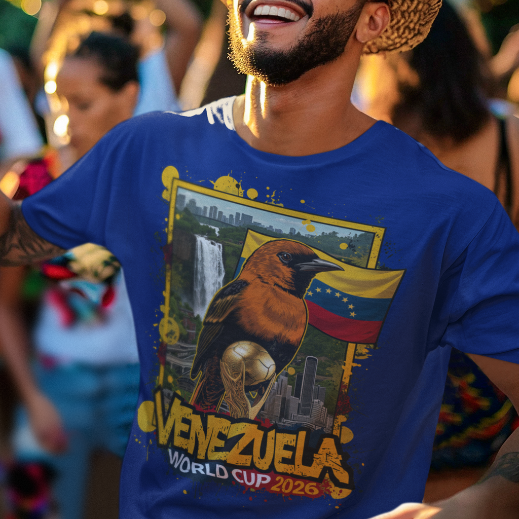 Venezuela 2026 FIFA World Cup T-Shirt | La Vinotinto Fan Gift | Venezuela Football Tee | Unisex Graphic Tee