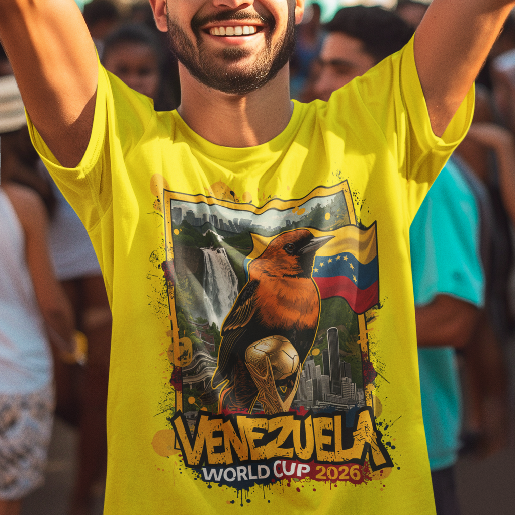 Venezuela 2026 FIFA World Cup T-Shirt | La Vinotinto Fan Gift | Venezuela Football Tee | Unisex Graphic Tee