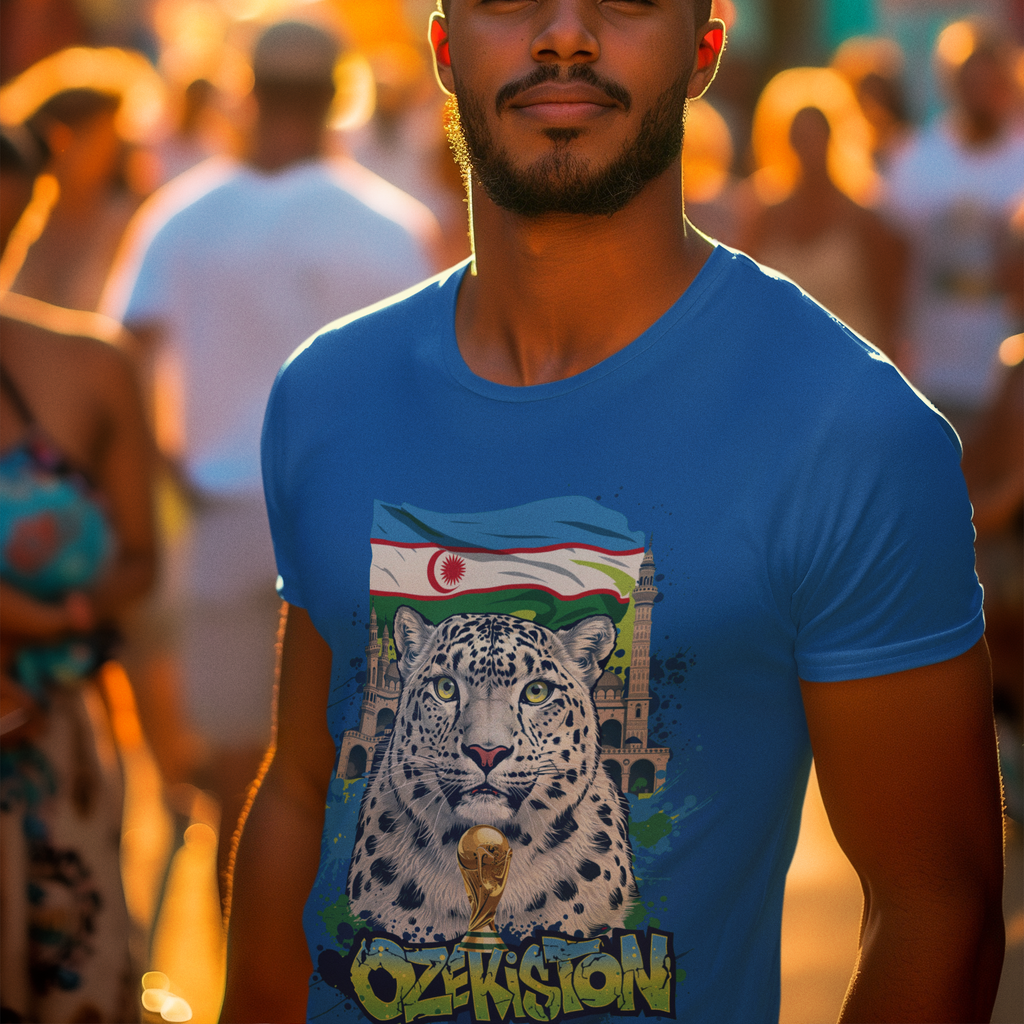 Uzbekistan 2026 FIFA World Cup T-Shirt | White Wolves Fan Gift | O'zbekiston Football Tee | Unisex Graphic Tee