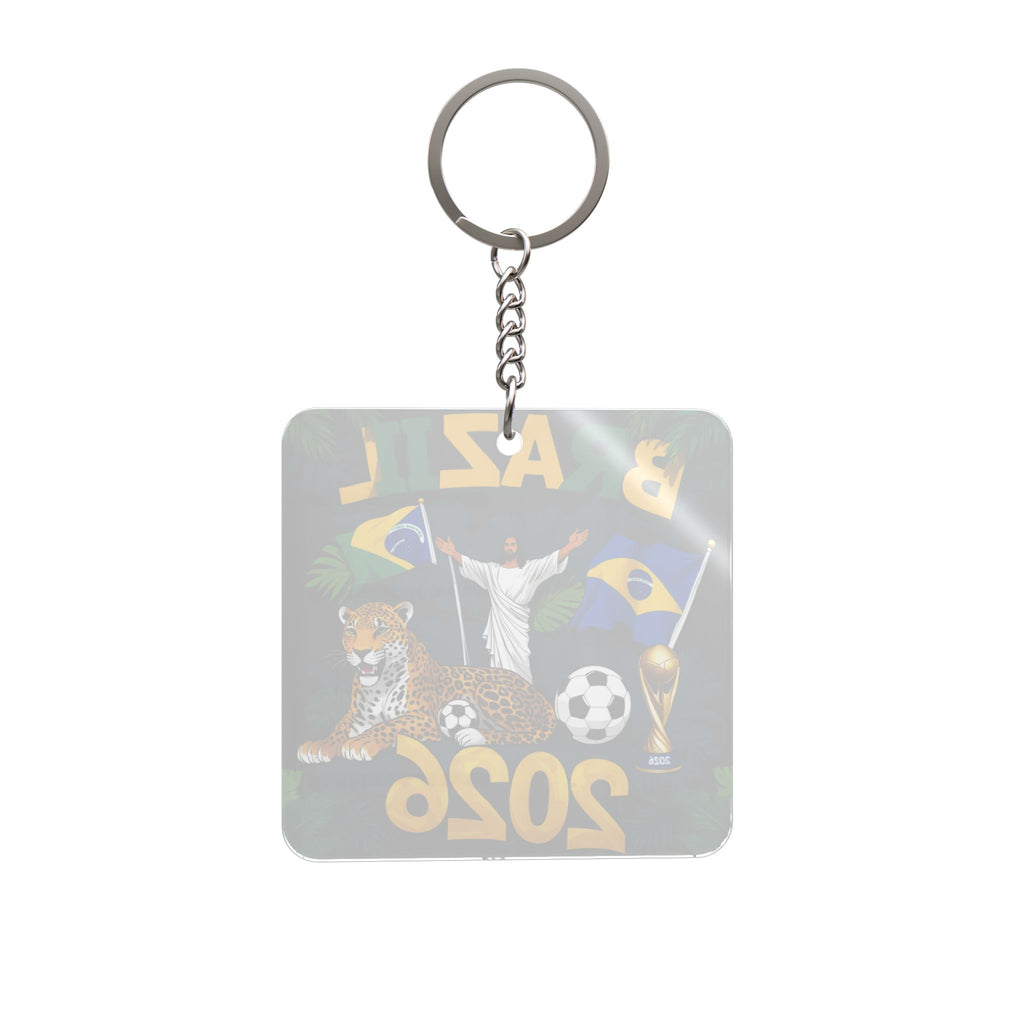World Cup 2026 Brazil Keychain Football Fan Gift Soccer Key Ring