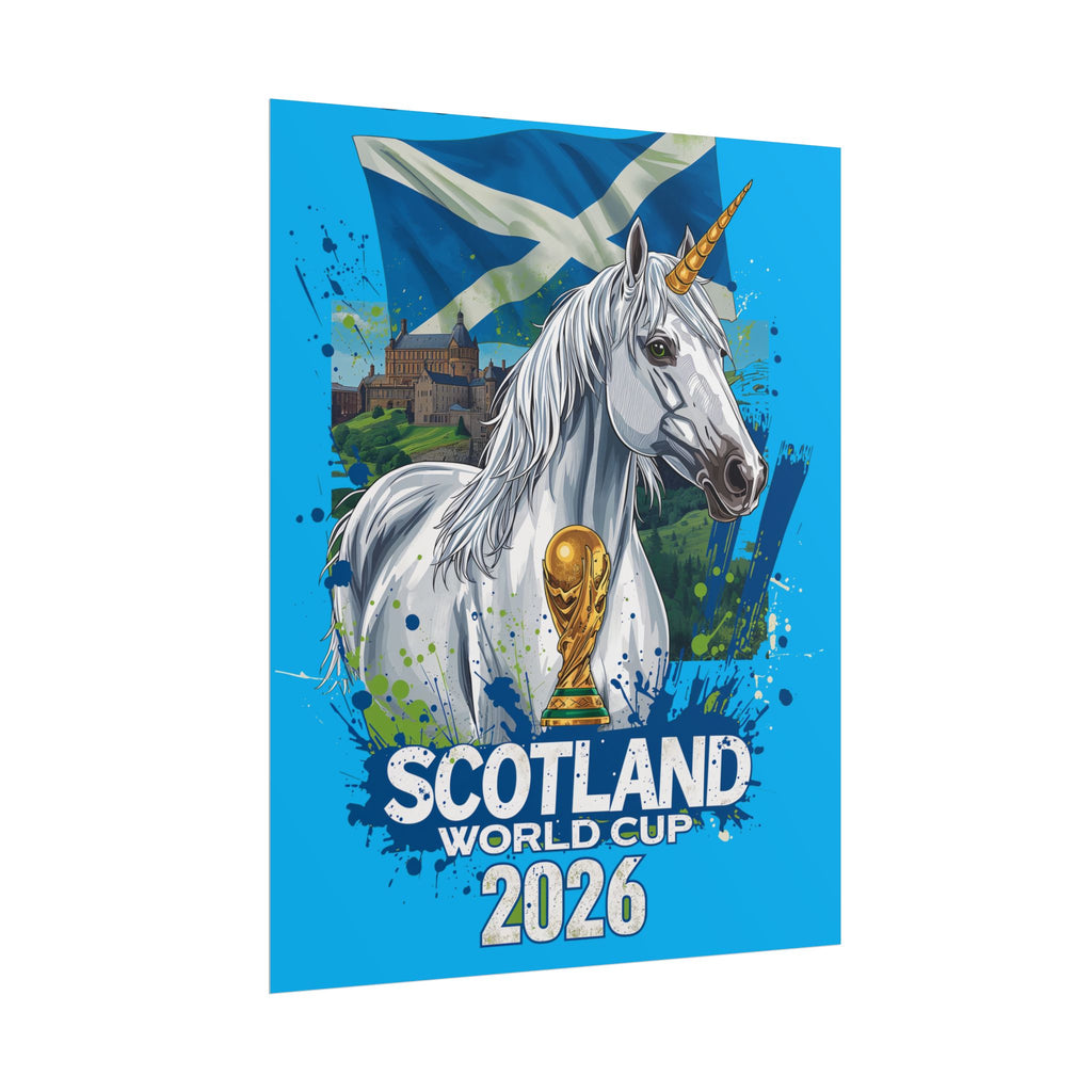 Scotland Soccer Poster 2026 World Cup Tartan Army Wall Art Football Print