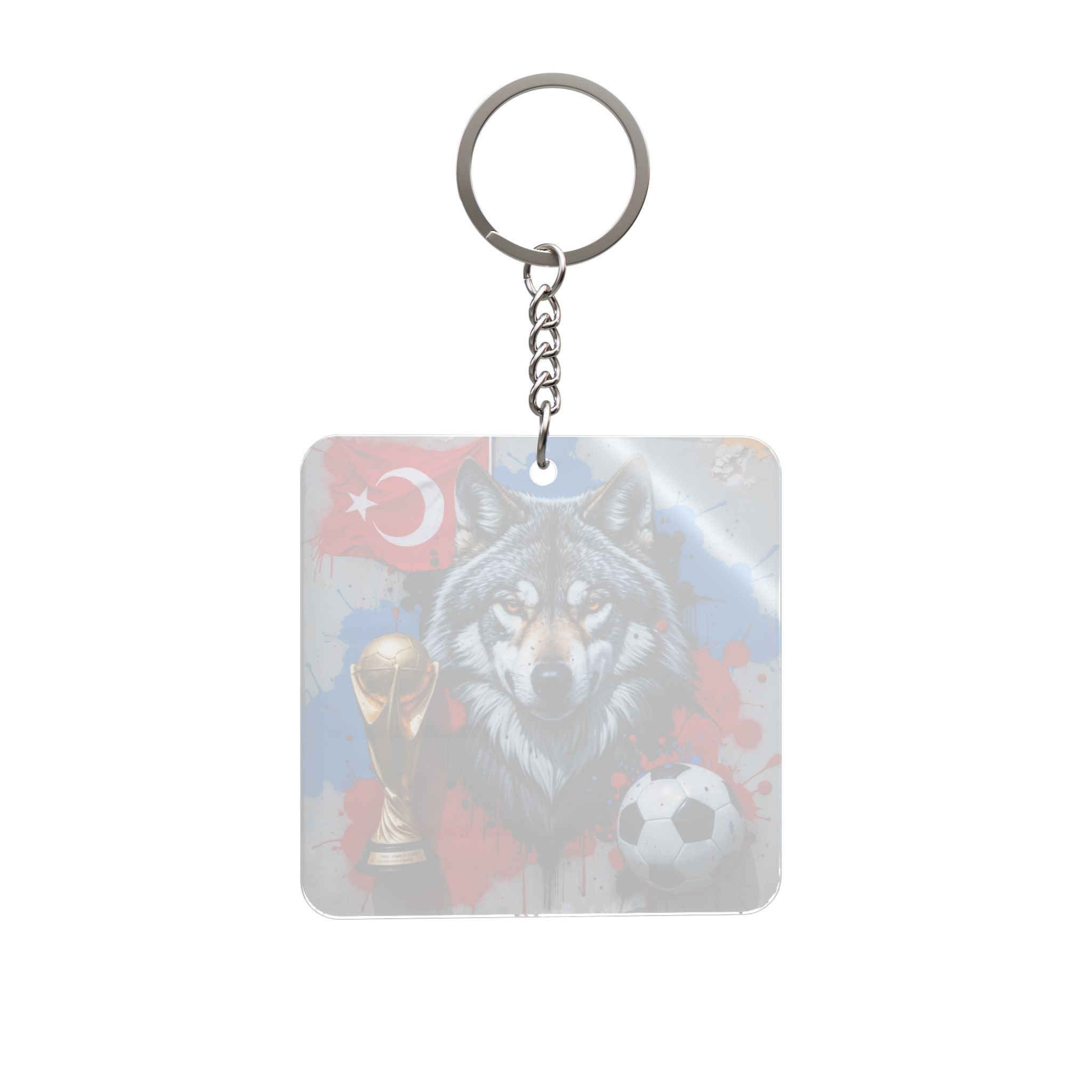 World Cup 2026 Turkiye Keychain Football Fan Gift Soccer Key Ring