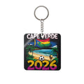 World Cup 2026 Cape Verde Keychain Football Fan Gift Soccer Key Ring