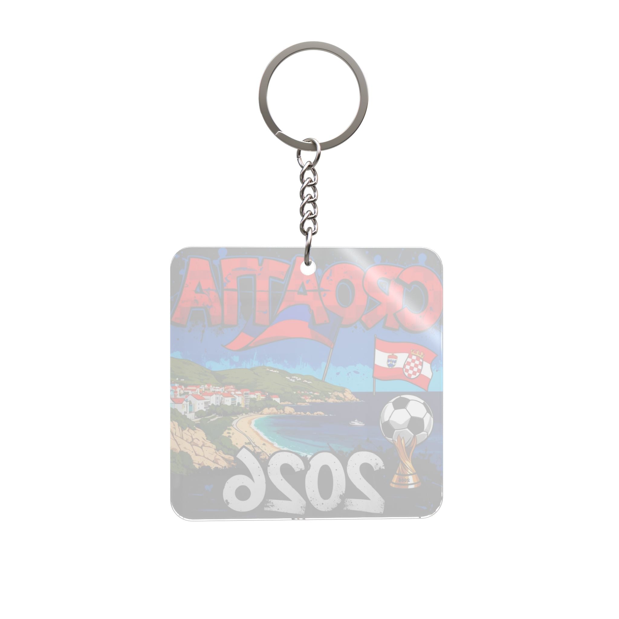 World Cup 2026 Croatia Keychain Football Fan Gift Soccer Key Ring