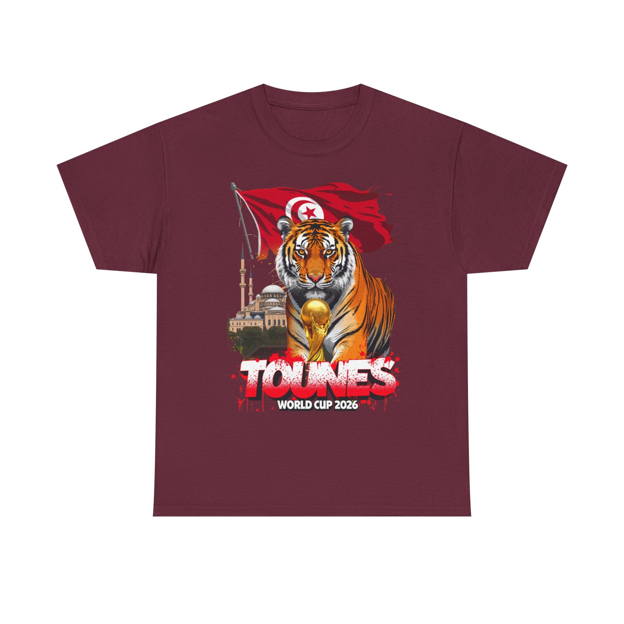 Tunisia 2026 FIFA World Cup T-Shirt | Carthage Eagles Fan Gift | Tunisie Football Tee | Unisex Graphic Tee
